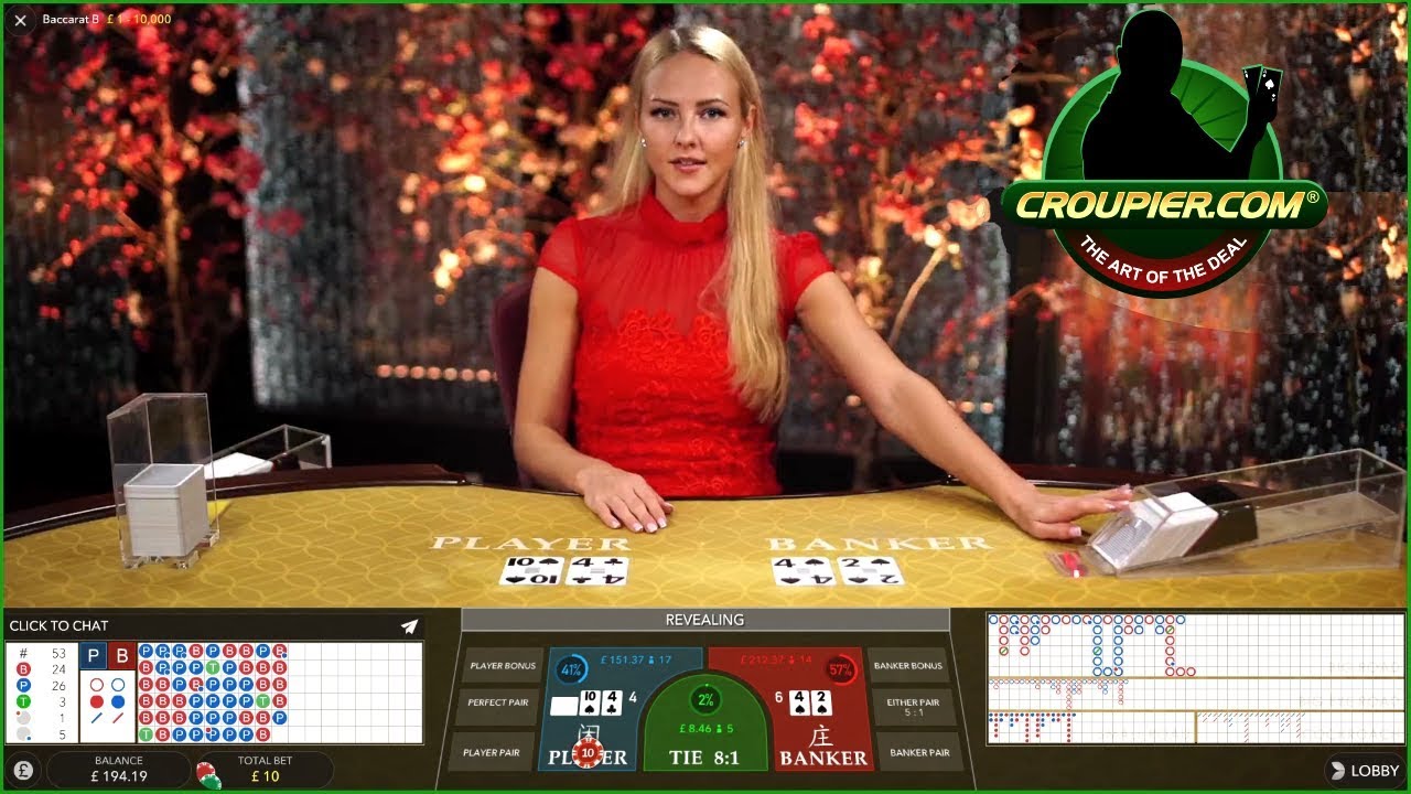 Live Casino Baccarat Real Money Play at Mr Green Online Casino - YouTube